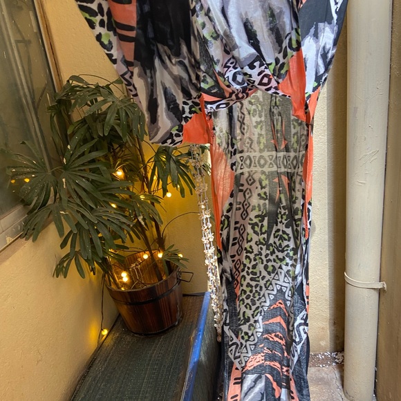 🛍️ Boho Side Cut Long Dress. Size - S - Picture 14 of 16